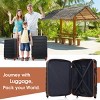 4 Piece Hardshell Checked Luggage and Carry On Set,Spinner Suitcases with TSA Lock,Travel Bag,Packing Cubes,Luggage Tags (16"/20"/24"/28")-Cuddlewood - 3 of 4