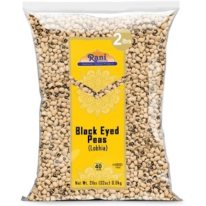 Black Eyed Peas (Dried Lobia) - 32oz (2lbs) 908g - Rani Brand Authentic Indian Products - 1 of 4