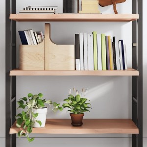 vidaXL Wall Shelf Light Brown 31.5 in.x15.7 in.x(0.8 in.-1.6 in.) Treated Solid Wood Oak - 1 of 4