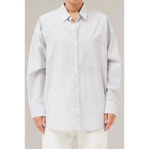 Women's Oversize Button Down Shirt - GRADE & GATHER - 1 of 4