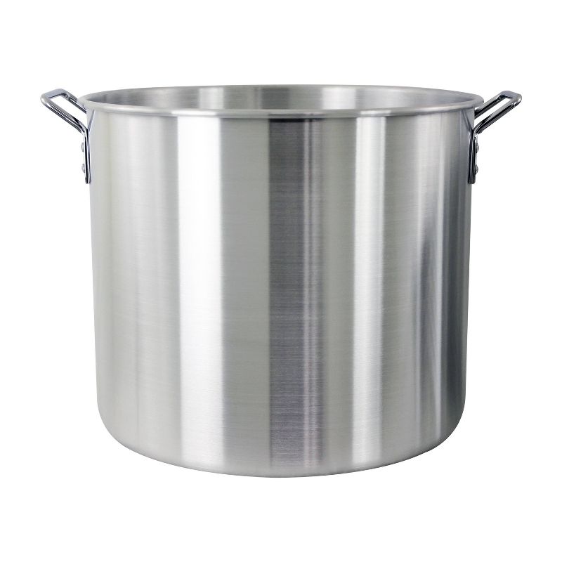 3pc 60qt Stock Aluminum Pot &#38; Basket Silver, 1 of 6