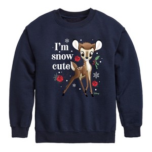Boys' - Disney - Christmas - I'm Snow Cute Roses Graphic Long Sleeve Fleece Sweatshirt - 1 of 4