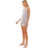 Emerson Road NYC Womens Whisperluxe Rib Henley Tank & Shorts Pajama Set - 2 of 3