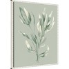 23"x28" Tonal Green Ferns II by Elizabeth Medley Framed Canvas Wall Art Print White - Amanti Art - 2 of 4