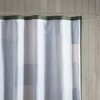 Vynxaria Pieced Cotton Shower Curtain, Lodge Style, 100% Cotton Face, 12 Button Holes, Machine Washable, Coordinating Bedding Available - 3 of 4