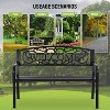 FDW Garden Bench Weatherproof Park Bench Ideal for Outdoor Spaces - 3 of 4