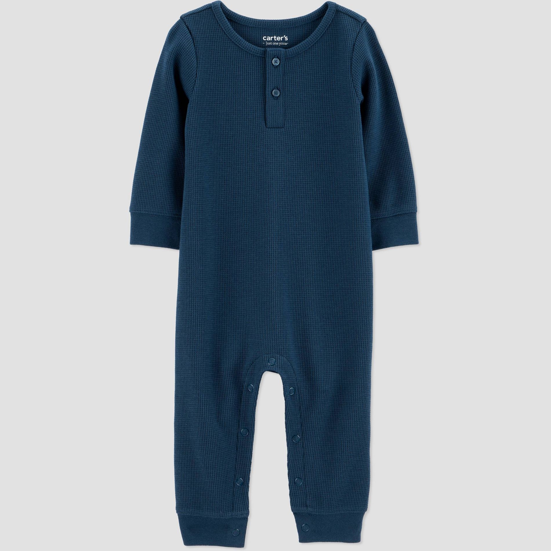 Carter's Just One You® Baby Boys' Long Sleeve Romper - Navy Blue