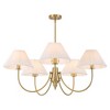 Rennnsan Ray 5-Light Modern Gold Sputnik Cluster Cone Fabric Shade Large Chandelier for Dining Room, Living Room, Stairways - 3 of 4