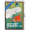 Trends International Disney Pixar Finding Dory - Just Keep Swimming Framed Wall Poster Prints - 3 of 4