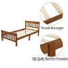 NicBex Twin Platform Bed Frame with Headboard and Footboard,Sleigh Bed for Kids,Panel Bed Mattress Foundation,Easy Assembly,Under Bed Storage,Oak - 4 of 4