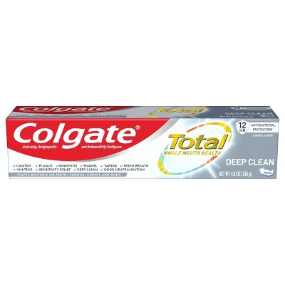 Colgate Total Deep Clean Toothpaste for Gingivitis Protection on Gums with Sensitivity Relief - 4.8oz