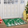 Christmas Area Rug, Red Green Snowflake Tree Rugs Washable Throw Runner Rugs Carpet for for Living Room Kitchen Dining Room Nursery Kids Room Office - 3 of 4