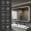 60"x36" Medicine Cabinet with LED Mirror, Surface/Recessed Mount, Defogger, Memory, 3-Color Lighting, USB & Outlet, Dimmer, Storage,R - 3 of 4