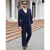 WhizMax Mens 3 Piece Suits Casual One Button Blazer Lightweight Beach Coats Vest and Pant Suit - 4 of 4
