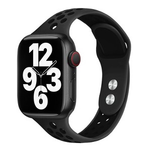 HTUTWOOO Compatible with Apple Watch Band 45mm 44mm 46mm 42mm 49mm Ultra 2,Soft Silicone Sport Bands Wristband Replacement Strap for iWatch SE Series - 1 of 4