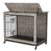 LOVMOR 38.3"L X 23.4"W X 32"H Multi-Functional Pet Crate and Side Table - 4 of 4