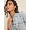 VENUS Womens Denim Shirt Dress - 3 of 4