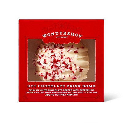 Belgian Hot Chocolate Bomb White Chocolate with Crushed Peppermint - Wondershop™