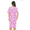 Just Love Womens Nightgown - Short Sleeve Henley Oversized Sleepwear Gown - 3 of 3