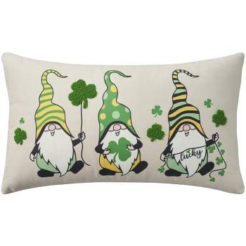 BoredKoalas Funny St. Patrick's Day Pillows Irish Irish You were Naked Pun  Leprechaun Funny St Patricks Day Throw Pillow, 16x16, Multicolor