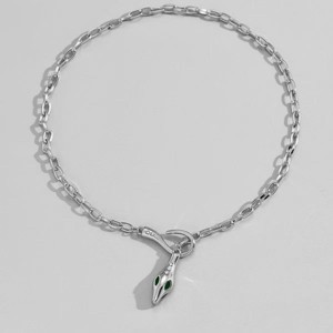 Snake Necklace - HTUTWOO™ Snake Cubic Zirconia Punk Snake Choker Necklaces, for Mother, Daughter, Sister, Friends and Everyday Wear - 1 of 4