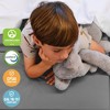 ECR4Kids Premium Folding Rest Mat, 3-Section, 2in, Blue/Grey, 5-Pack - 4 of 4