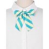 Elerevyo Women's Stylish Adjustable Elastic Band Pre-tied Stripes Bow Ties - 4 of 4