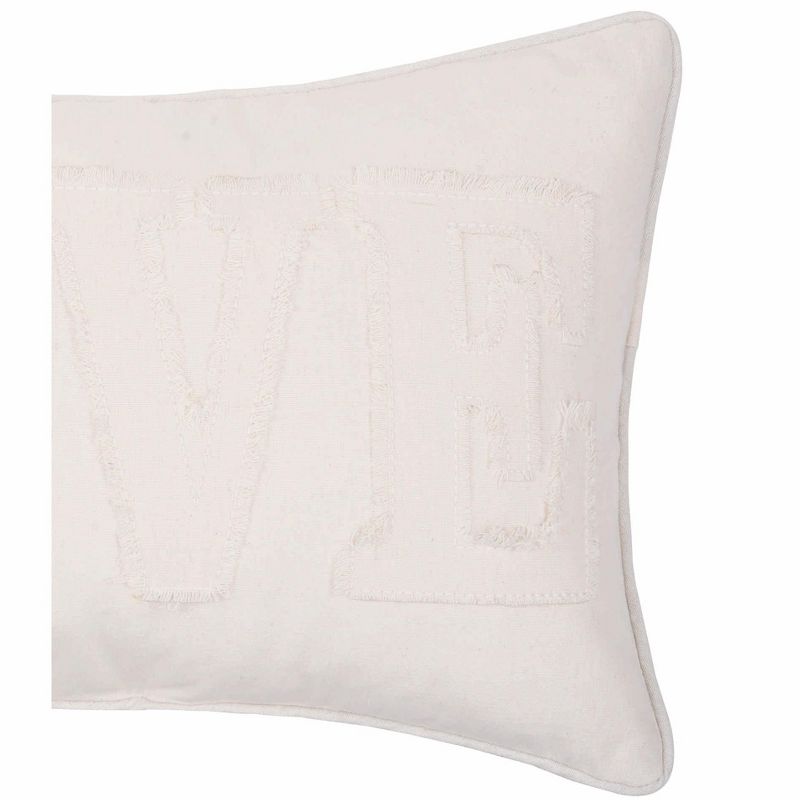 C&F Home 12" x 20" White Love Valentine's Day Applique Pillow, 3 of 4