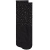 Memoi Women's All-Over Rhinestone Studded Sheer Crew Sock - 3 of 3