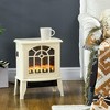 NAYSAYE Indoor Fireplace Freestanding Stove with Realistic Flame and Safety Protection for Living Room, Cream White, 14.25"*9.5"*18" - 2 of 4