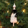 Italian Ornaments 7.0 Inch Lela With White Fur Skirt Ornament Italian Diva Lady Tree Ornaments - 4 of 4