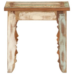 vidaXL Solid Reclaimed Wood Square Coffee Table - Antique Finish Handmade Accent Piece for Living Room, Lounge, Library - 1 of 4