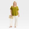 Women's Short Sleeve Scoop Neck T-Shirt - Ava & Viv™ - 3 of 3