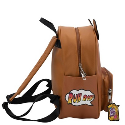Scooby-Doo Scooby Doo Big Face Cospaly Mini Backpack Purse with Mystery Machine Card Holder, Faux Leather, 10.5 Inch — фото 2