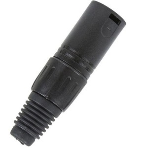 Monoprice Pro Audio Cable - 3-Pin DMX Terminator - Black | With An Anodized Aluminum Locking XLR Body, Plastic Cap And Rubber Boot - 1 of 4