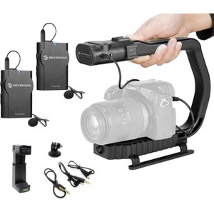 Movo MicRig-W2 Wireless Microphone Filmmaker Kit - Dual Lav Mic System - 1 of 4