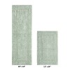 Lux Premium 100% Cotton Tufted Solid Reversible 2 Piece Bath Rug Set – Ultra-Soft, Water-Absorbent, Durable, Machine Washable Bathroom Rug - 2 of 4