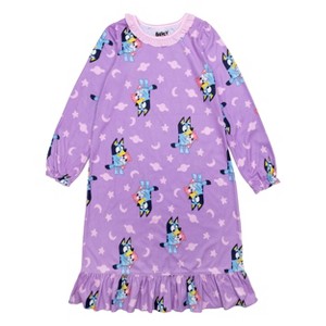 Girls' Bluey NightGown - Purple - 1 of 2