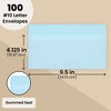 Juvale 100-Pack #10 Business Envelopes with Gummed Seal for Invitations, Mailing Letters, Notes, and Photos - 3 of 4