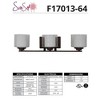 Sunset Three Light Abbot Vanity Wall Lamp, Provincial Bronze - 2 of 4