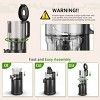 Masticating Juicer, 5.2 in Feed Chute for Whole Fruits &Vegetables,200W Slow Cold Press Juicer, 7-Stage Masticating,Dual Anti-Clog Filters,BPA free - 4 of 4