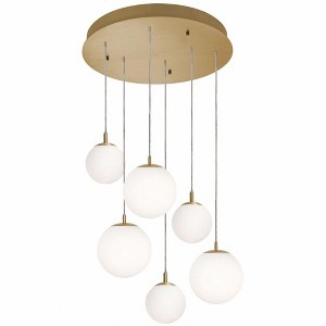 AFX Loretto 6 - Light Pendant in  Satin Brass - 1 of 4