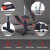 Costway Multi-function Adjustable Olympic Weight Bench W/Preacher Curl Home Gym Training - 3 of 4