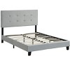 PAGED Platform Bed Frame Upholstered Bed Frame with Headboard, Wood Slat Support, No Box Spring Needed - 4 of 4