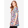 Woman Within Plus Size Perfect Short-Sleeve Scoop-Neck Henley Tunic - 4 of 4