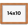 PosterPalooza | Photo Size Modernist Brown Picture Frame - UV Acrylic, Foam Board Backing, Hanging Hardware - 2 of 4