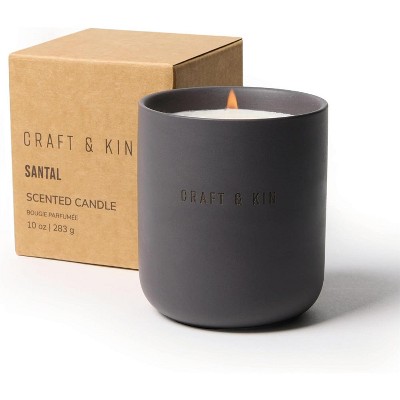 Craft & Kin Scented Candles Santal 10oz 40 Burning Hours