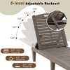 KTMBDW Outdoor Chaise Lounge Set of 2, Adjustable Pool Lounge Chair with 5 Positions Backrest, Waterproof Sun Loungers for Garden Pool Beach Patio - 3 of 4
