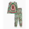 PATPAT Family Matching Christmas Pajamas, Tie Dye Pjs Sets with Snowman & Gingerbread, Includes Plaid Socks for Family - 2 of 4