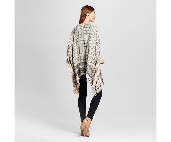 Do Everything In Love&#174; Viscose Plaid Kimono - Black